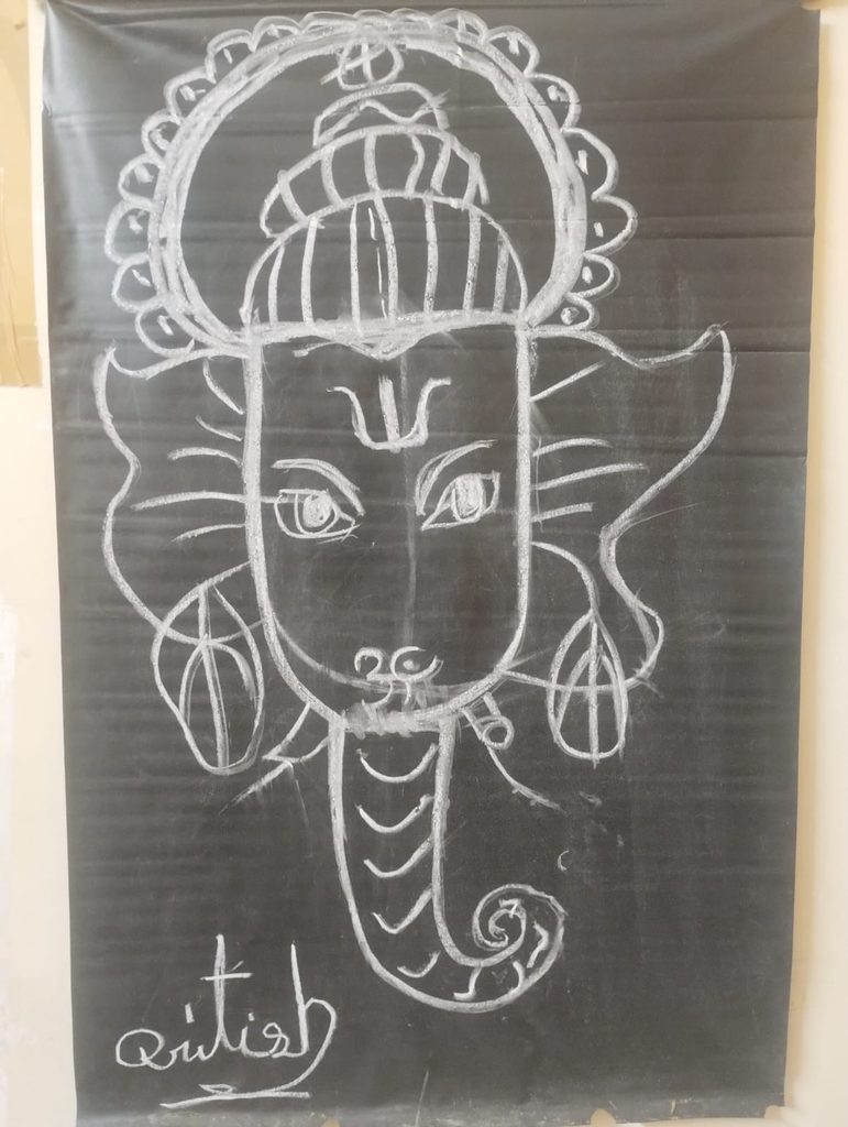 ଛାତ୍ର ଆତିଶଙ୍କ କଳାତ୍ମକ ପ୍ରତିଭା: କଳା କାଗଜରେ ଝଲସିଲେ ଶ୍ରୀ ଗଣେଶ 1 ଛାତ୍ର ଆତିଶଙ୍କ କଳାତ୍ମକ ପ୍ରତିଭା: କଳା କାଗଜରେ ଝଲସିଲେ ଶ୍ରୀ ଗଣେଶ